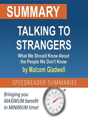 cover image of Summary of Talking to Strangers